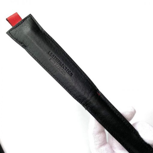 レザレクションの鹿革箸ケース-紅黒の裏面