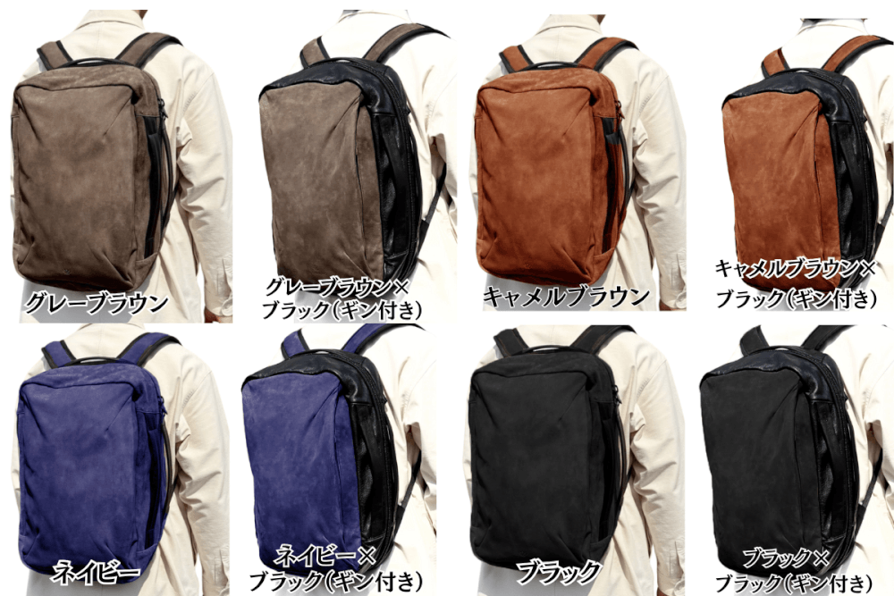 Brown-gray backpack on a mannequin